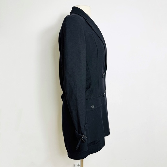 Dries Van Noten 100% wool tailored black blazer with longer contrast back panel - Picture 5 of 13